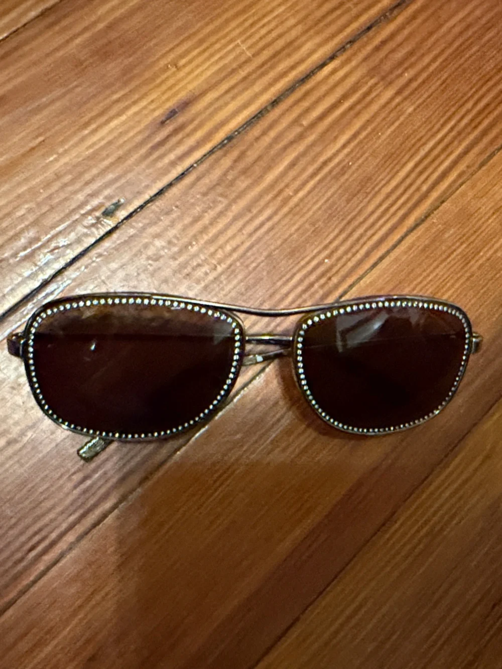 Miu Miu Black Sunglasses with Crystal-Trim Frame